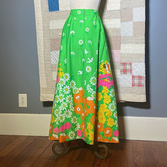 1970s Garden Maiden Maxi Skirt - Picture 2 of 5